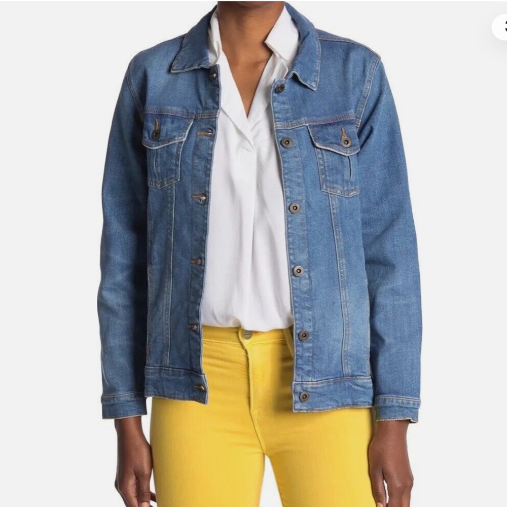 Classic Blue Button Up Denim Jacket